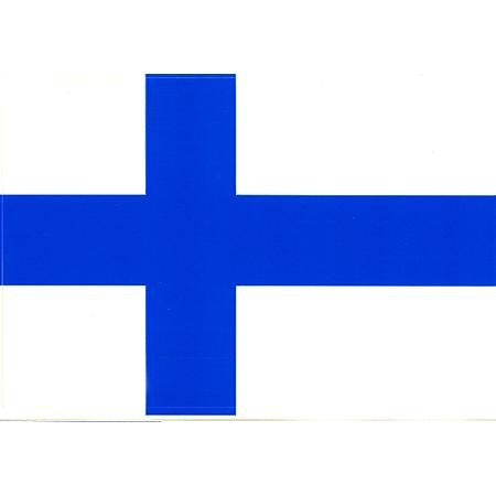 Finland flag decal for auto, truck or boat