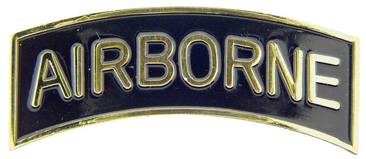 U.S. ARMY, ARMY AIRBORNE TAB - Original Artwork, Expertly Designed PIN Gold Black - 2.5"