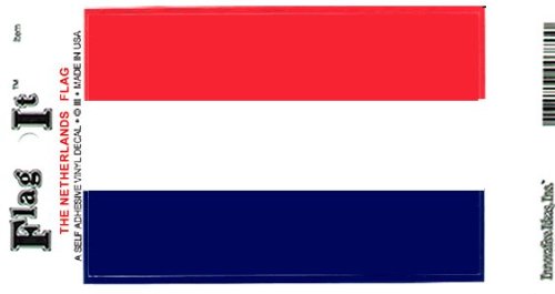 Netherlands flag decal for auto, truck or boat
