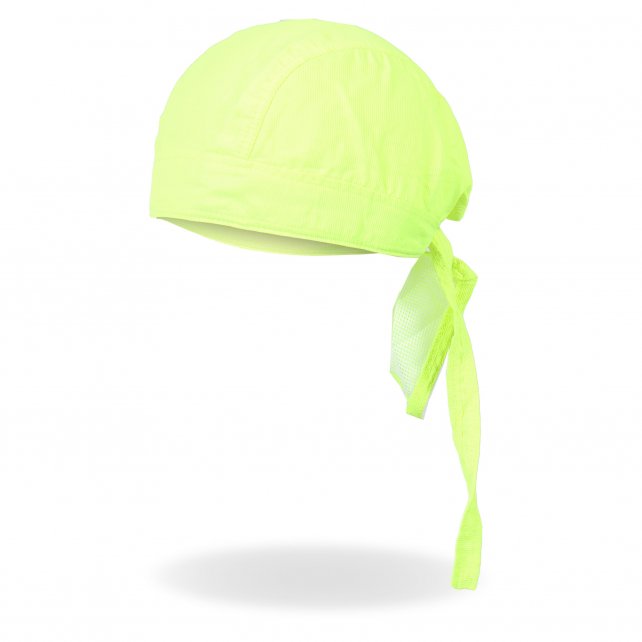 NEON GREEN - High Quality Micro-Fiber & Mesh Lining Bikers HEADWRAP