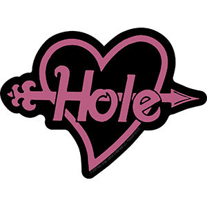 HOLE ARROW HEART Shape with Arrow Orignal Artwork Decal STICKER - 3.75" x 5"