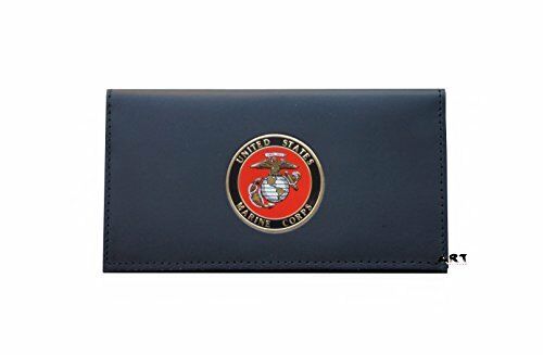 US MARINE CORPS, Officially Licensed CHECKBOOK COVER with Medallion