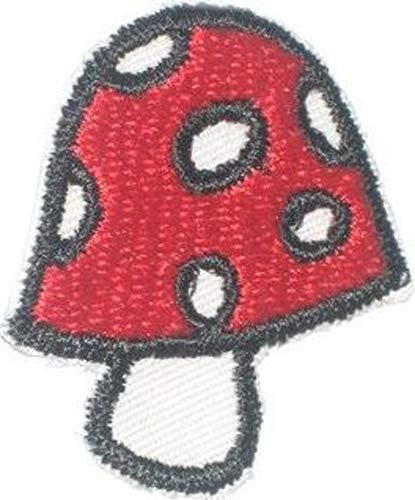SMALL MUSHROOM, Officially Licensed, Iron-On / Sew-On, Embroidered PATCH