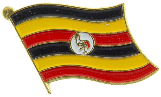 INTERNATIONAL, UGANDA Flag - Original Artwork, Expertly Designed PIN - 1"