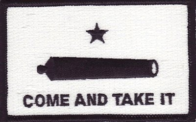Gonzales iron-on embroidered patch