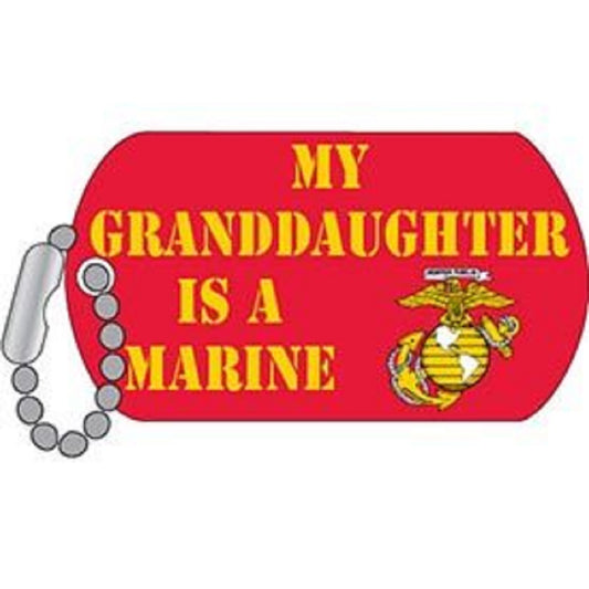 U.S. MARINES, USMC LOGO My GRAND DAUGHTER Is A Marine - Artwork, Expertly Designed PIN - 1"