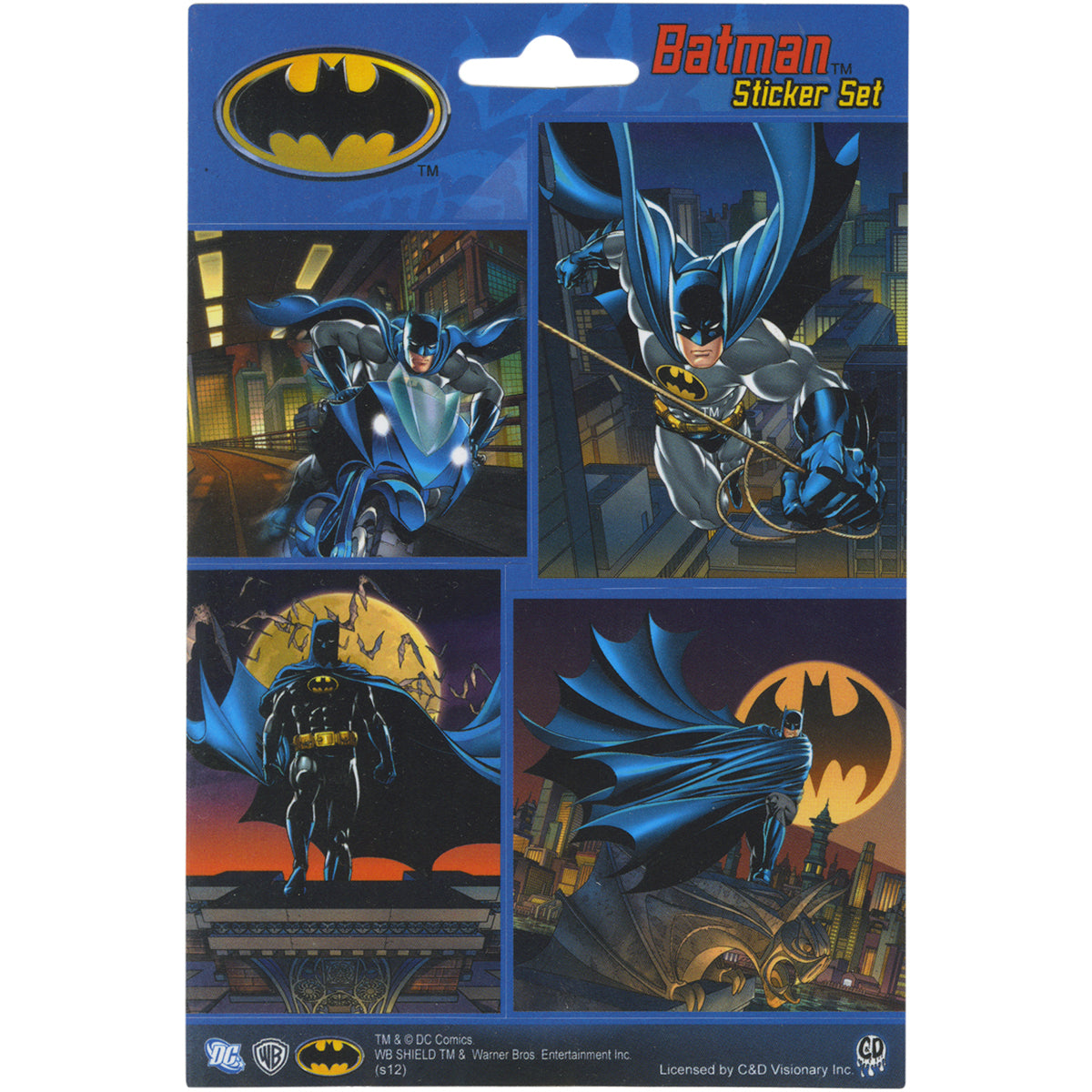 Licenses Products DC Comics Batman 4 Mini Sticker Set