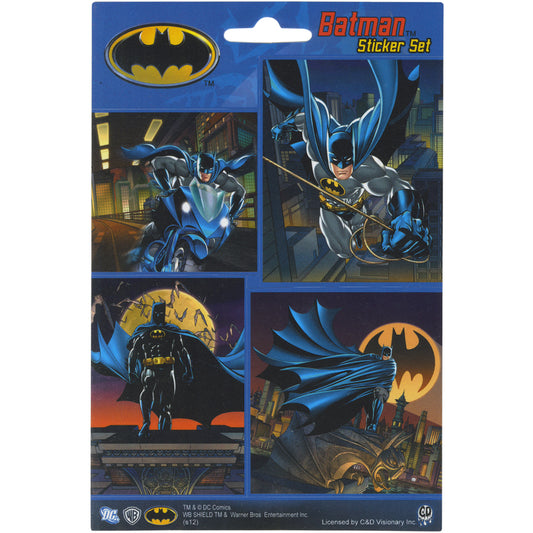 Licenses Products DC Comics Batman 4 Mini Sticker Set