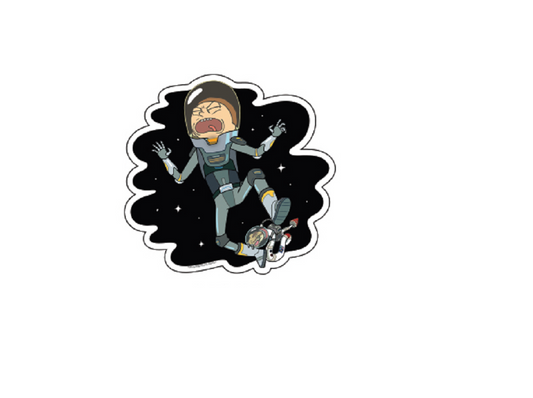 RICK & MORTY STICKER - Officially Licensed Rick and Morty IN SPACE Original Artwork Premium Decal STICKER