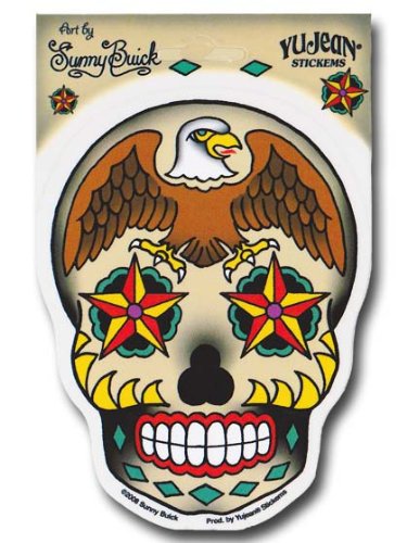 Sunny Buick - Eagle Sugar Skull - Sticker/Decal