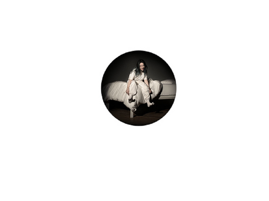 BILLIE EILISH BUTTON - Billie Eilish Bed Original Artwork BUTTON - 1.25"