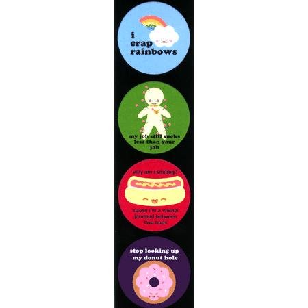 Kawaii Not - Humor Sticker Set 1 - Set of 4 Stickers / Decals