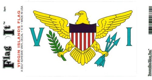 Virgin Islands decal for auto, truck or boat