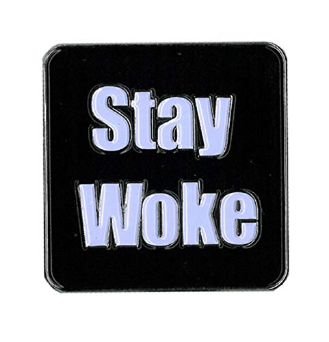 Stay Woke - Enamel PIN, Licensed Original Artwork by Matt Stewart, 1.25"