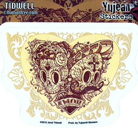 Jeral Tidwell - Muertos Hearts Day of the Dead - Sticker / Decal