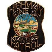 HIGHWAY STATE OF KANSAS PATROL PIN, UNITED STATES Patriotic USA America Original Artwork, Expertly Designed PIN - 1"