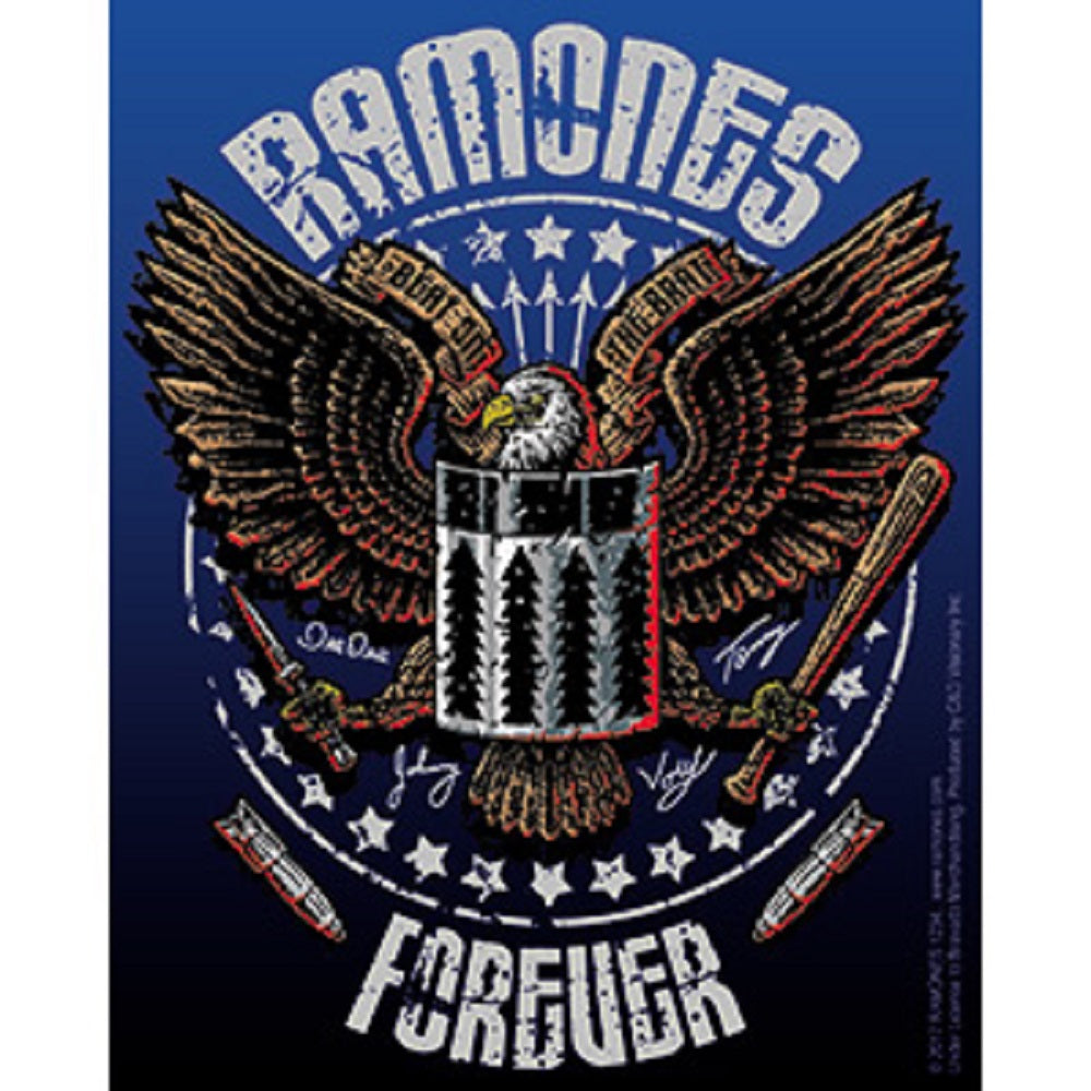 Ramones Forever Sticker - Ramones Eagle Logo, Orignal Artwork Vinyl - Decal Sticker - 4"x5"