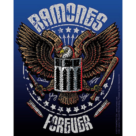 Ramones Forever Sticker - Ramones Eagle Logo, Orignal Artwork Vinyl - Decal Sticker - 4"x5"
