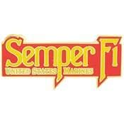 United States Marine SEMPER FI - Original Artwork, Expertly Designed PIN - 1.5"