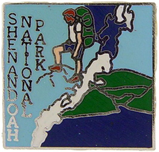 USA STATES, National Park SHENENDOAH - Original Artwork, Expertly Designed PIN - 1"