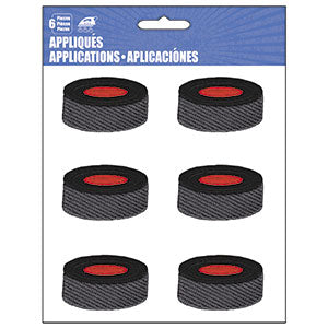 Application Sports Hocky Pucks Patch Set