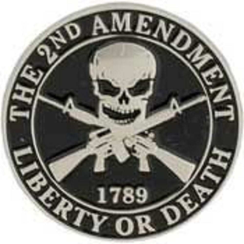USA & PATRIOTIC, The 2nd AMENDMENT 1789 Liberty Or Death - Artwork, Expertly Designed PIN - 1"