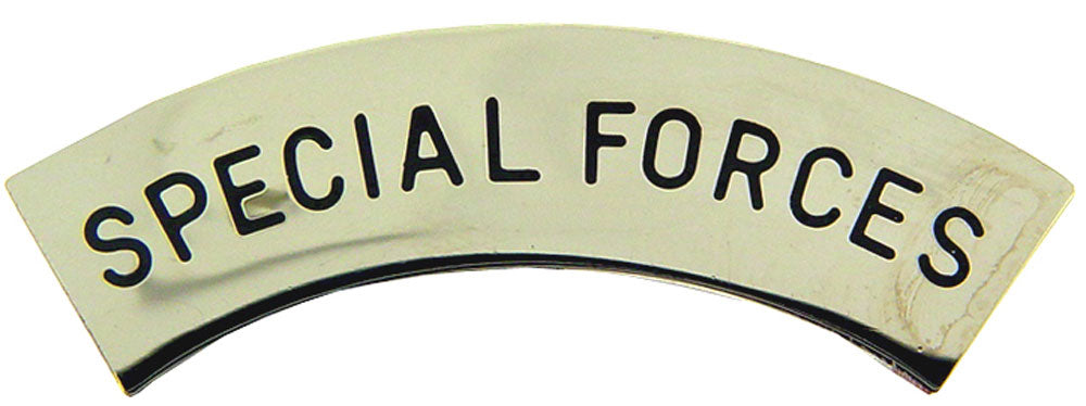 U.S. ARMY, SPECIAL FORCES TAB - Original Artwork, Expertly Designed PIN Black & Silver - 1.5625"