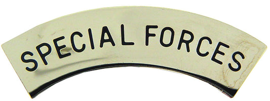 U.S. ARMY, SPECIAL FORCES TAB - Original Artwork, Expertly Designed PIN Black & Silver - 1.5625"