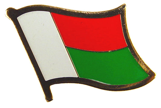 INTERNATIONAL FLAG "MADAGASCAR" PIN - Officially Licensed Patriotic Madagascar Flag Artwork, Expertly Designed PIN - 1"