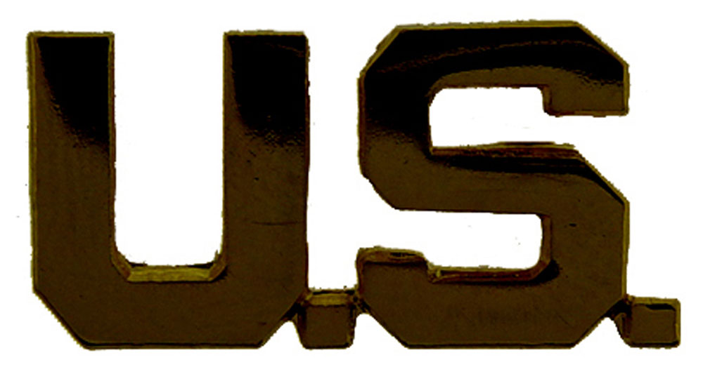 USA & PATRIOTIC, US LETTERS SUBDUED - Original Artwork, Expertly Designed PIN - 1"