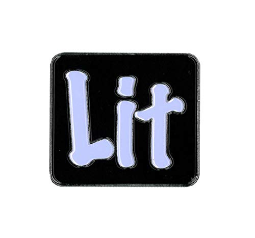 LIT - Enamel PIN, Licensed Original Artwork by Matt Stewart, 1.25"