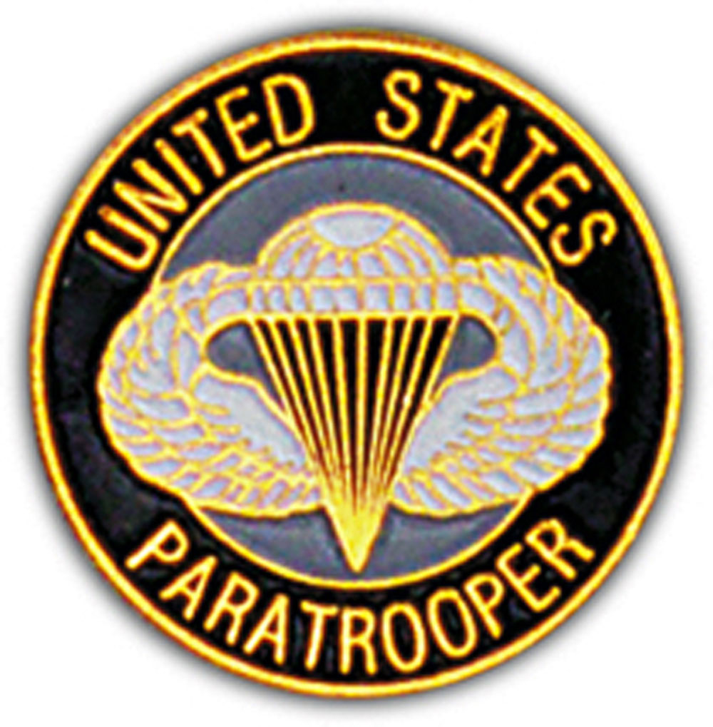 U.S. ARMY, United States PARATROOPER LOGO - Original Artwork, Expertly Designed PIN - 1"