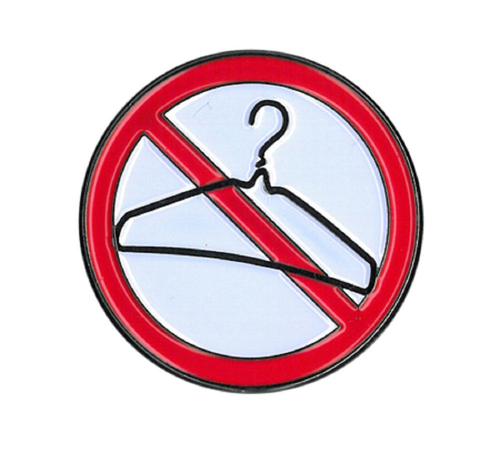 NO HANGERS ENAMEL PIN, Licensed Original Artwork by Matt Stewart - 1.25"