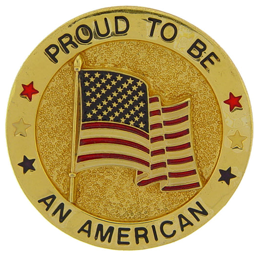 USA & PATRIOTIC, USA FLAG PROUD TO BE AN AMERICAN - Original Artwork, Expertly Designed PIN - 1.75"