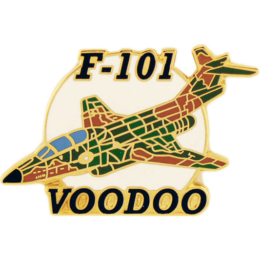 AIRCRAFT & HELICOPTERS, APL F-101 VOODOO - Original Artwork, Expertly Designed PIN - 1.50"