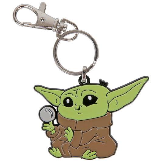 STAR WARS THE MANDALORIAN THE CHILD W/ BALL KEYCHAIN - Officially Licensed Original Disney+ Star Wars The Child Keychain