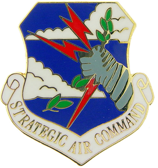 U.S. AIR FORCE, USAF STRATEGIC AIR CM - Original Artwork, Expertly Designed PIN - 1"