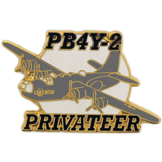AIRCRAFT & HELICOPTERS, APL PB4Y-2 PRIVATEER - Original Artwork, Expertly Designed PIN - 1.50"