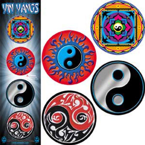 Licenses Products Yin Yangs Assorted Artworks 1.25" Button Set, 4-Piece