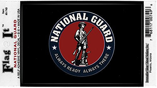 National Guard Seal decal for auto, truck or boat