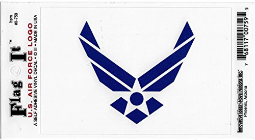 Air Force Logo flag decal for auto, truck or boat