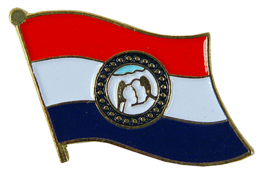 USA STATES, MISSOURI Flag - Original Artwork, Expertly Designed PIN - 1"