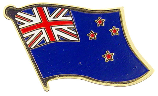 INTERNATIONAL FLAG "NEW ZEALAND" PIN - Officially Licensed Patriotic New Zealand Flag Artwork, Expertly Designed PIN, 1"