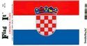 Croatia flag decal for auto, truck or boat