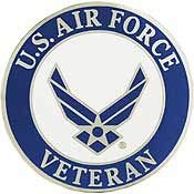 United States Air Force SYMBOL VETERAN - Original Artwork, Expertly Designed PIN - 1.5"