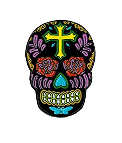 Sunny Buick, Rose Cross Skull, Officially Licensed, Expertly Designed ENAMEL PIN - 1.25"
