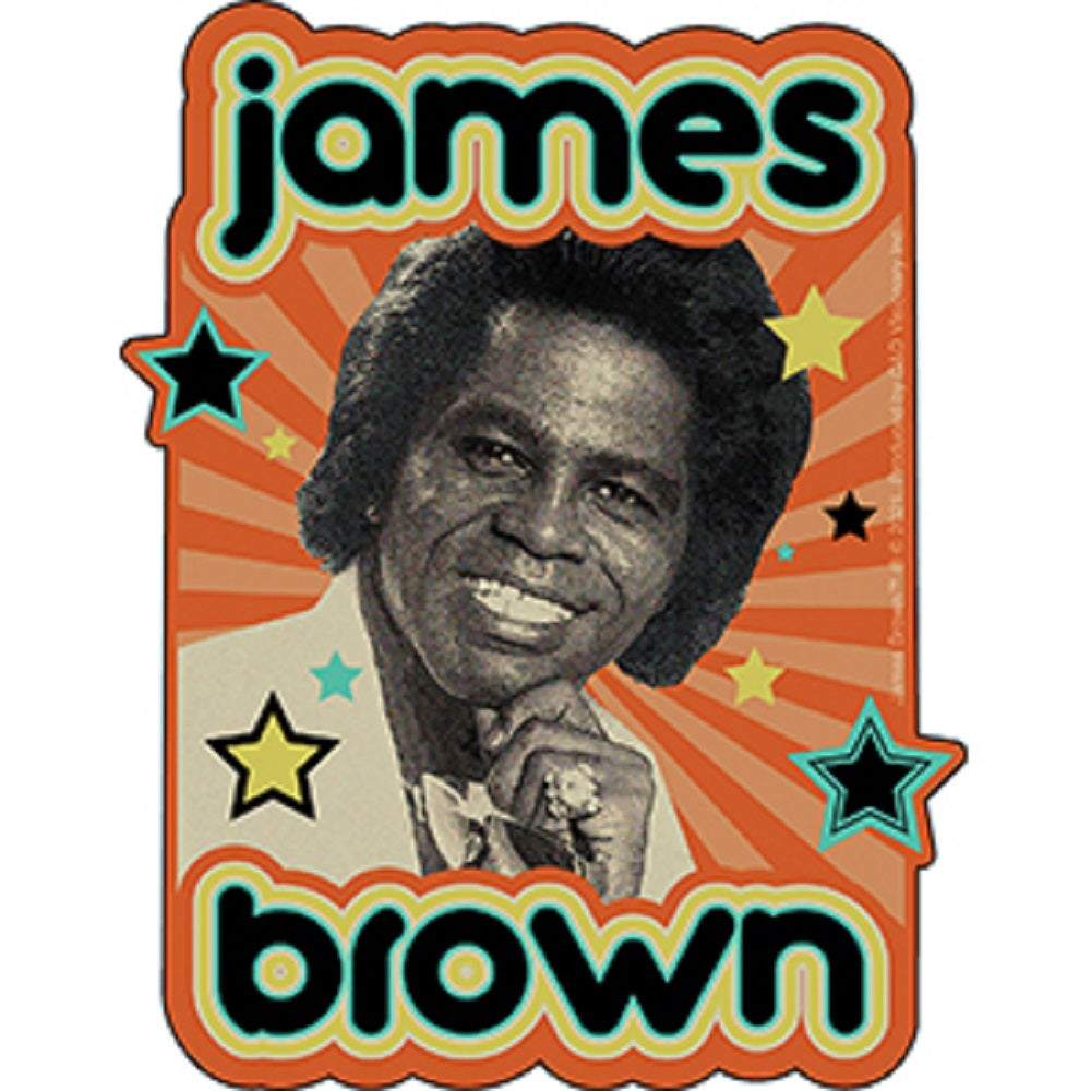 BROWN JAMES STARS STICKER - Officially Licensed Brown James Stars Orignal Artwork STICKER, 3.9" x 5"
