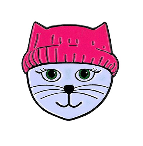 Matt Stewart, Pink Hat Cat, Officially Licensed, Expertly Designed ENAMEL PIN - 1.15"