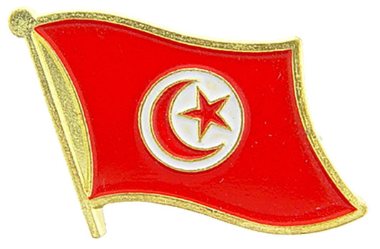 INTERNATIONAL, TUNISIA Flag - Original Artwork, Expertly Designed PIN - 1"