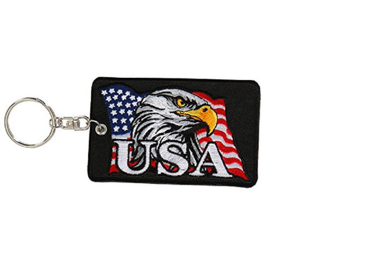KCH1050 'Eagle Head Embroidered' Key Chain